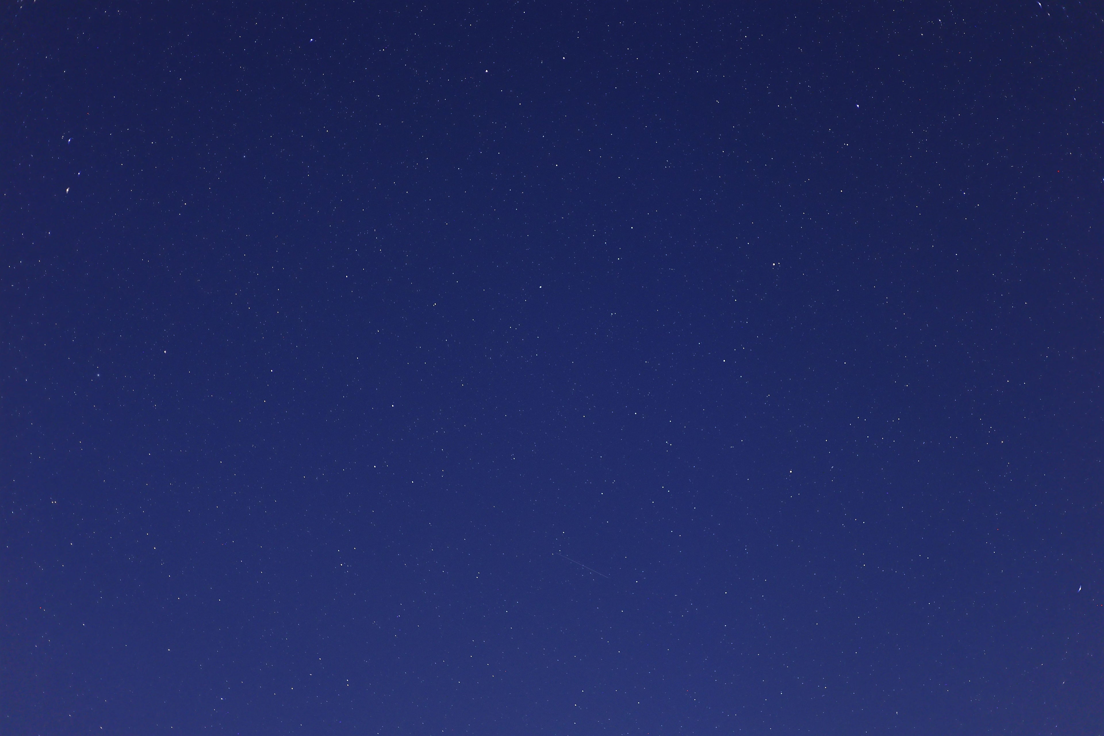 Stars scattered across a clear deep-blue night sky.