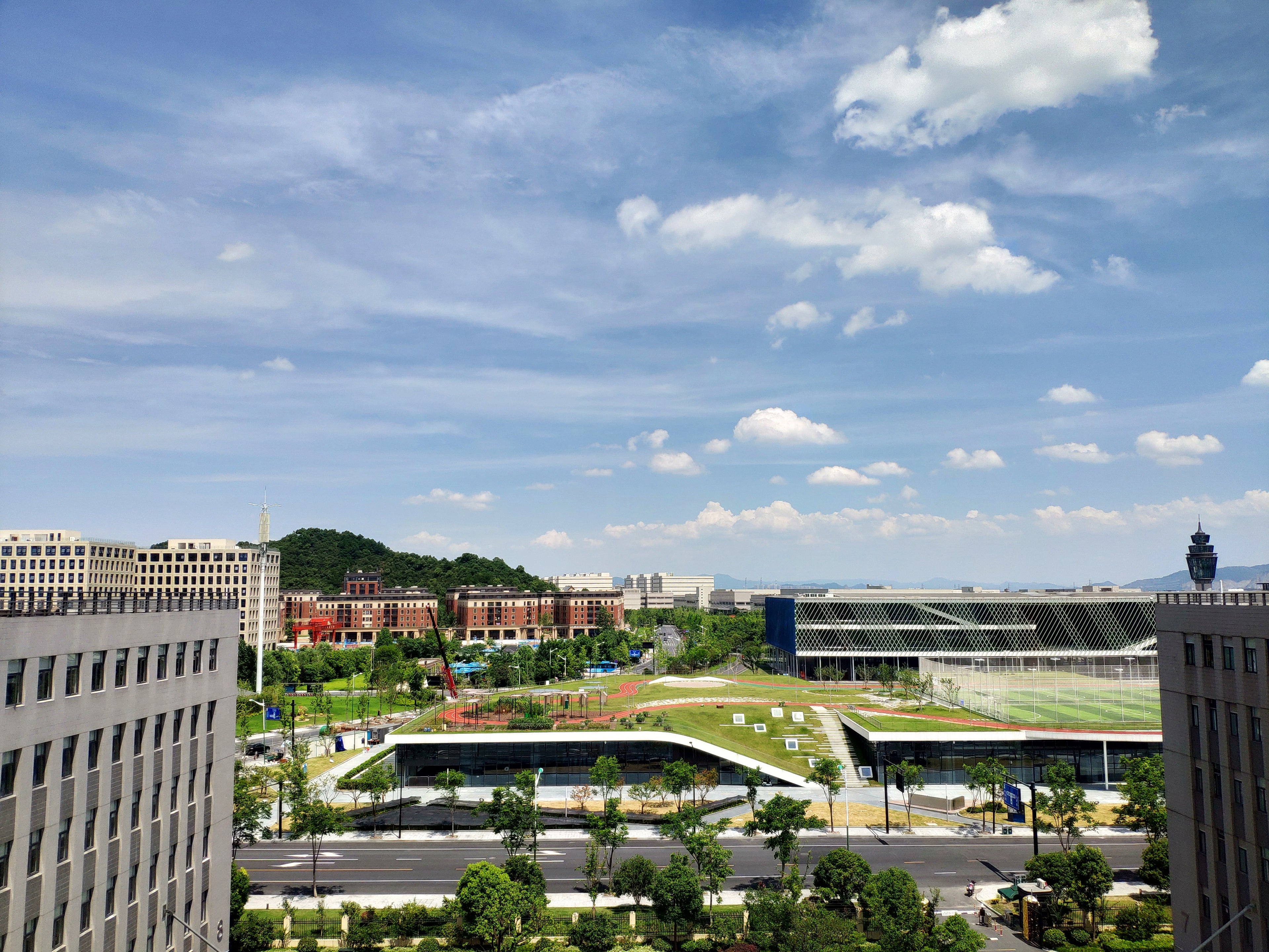 Hangzhou Cloud Town exhibition and innovation district, photographed in Hangzhou.