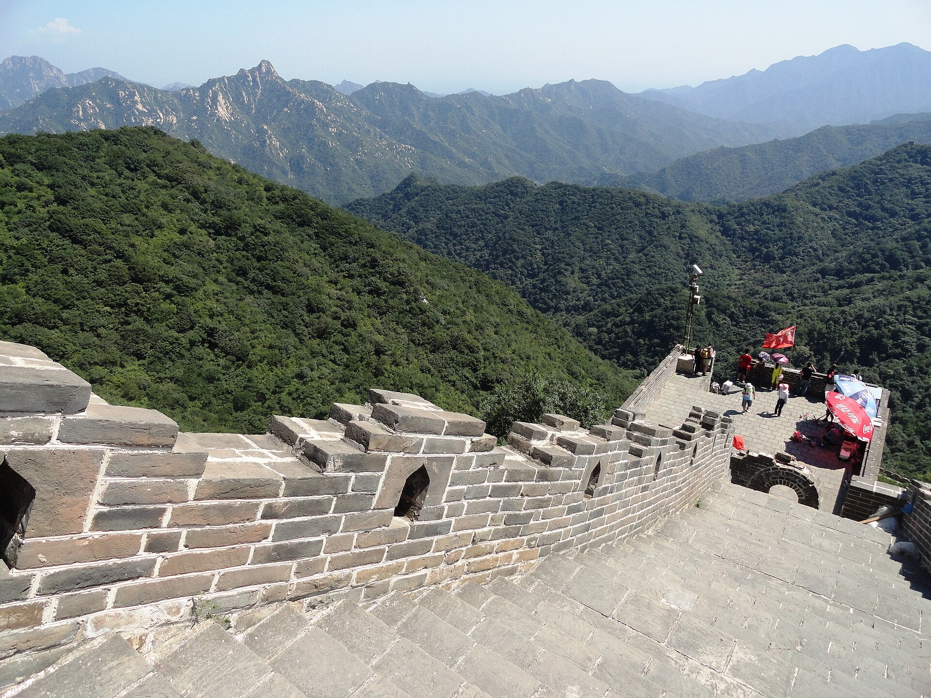 Mutianyu Great Wall winding across the hills near Beijing
