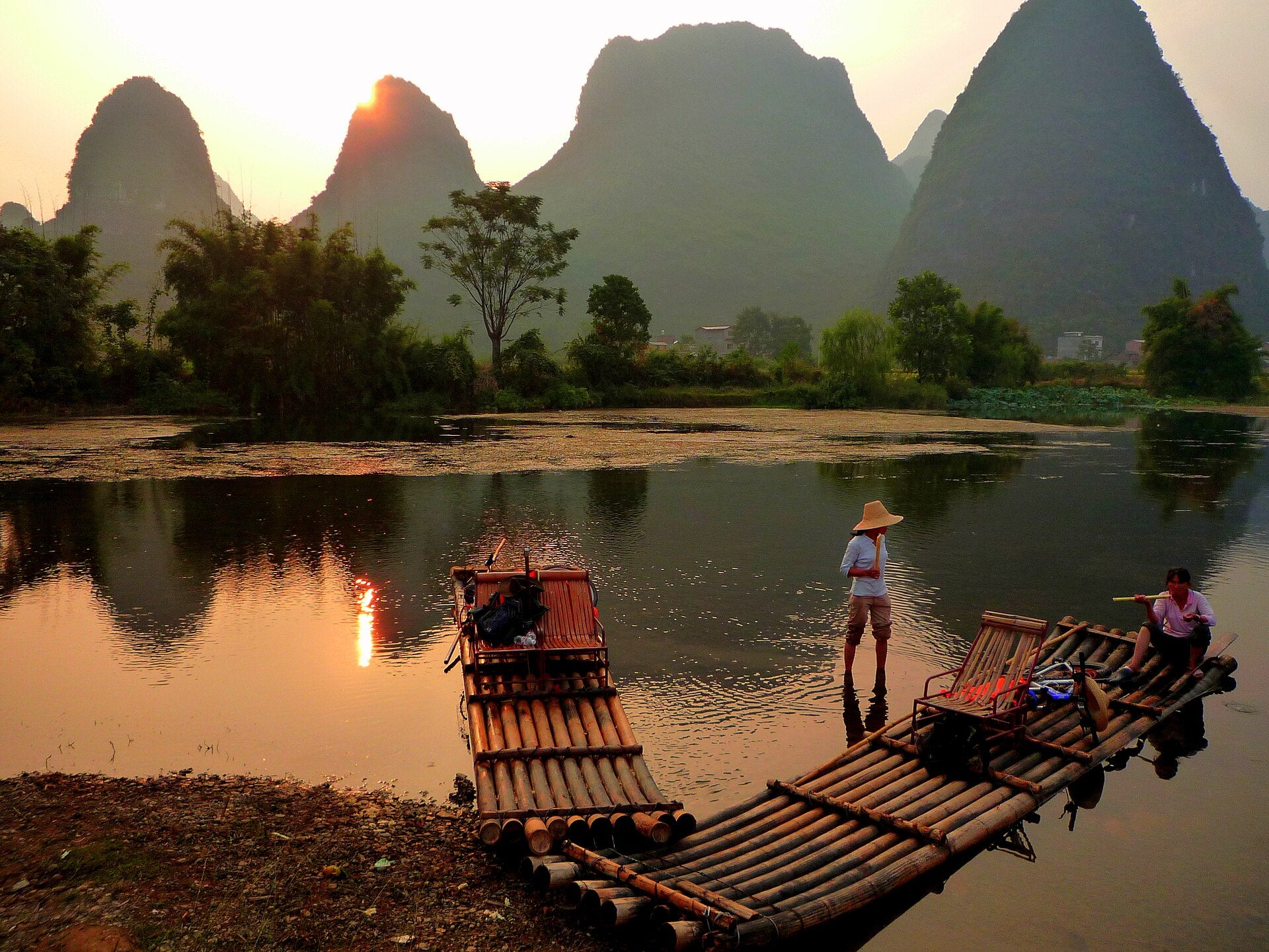 Karst peaks and the Yulong River landscape near Guilin