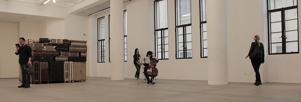 Documented contemporary installation at Rockbund Art Museum in Shanghai