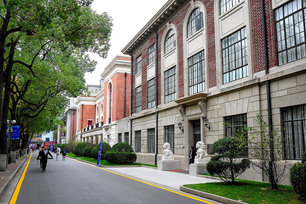 Historic campus buildings at Shanghai Jiao Tong University in Xuhui